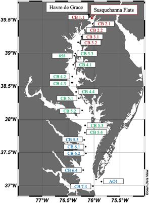 Chesapeake Bay Inorganic Carbon: Spatial Distribution and Seasonal Variability